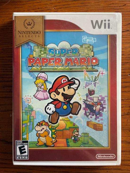 Nintendo Other - Nintendo Super Paper Mario (Wii) - Red and Blue Cover Sealed!